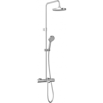 Душевая система VITRA BASE ROUND A47303EXP термостатическая, хром Душевая система VITRA BASE ROUND A47303EXP термостатическая, хром